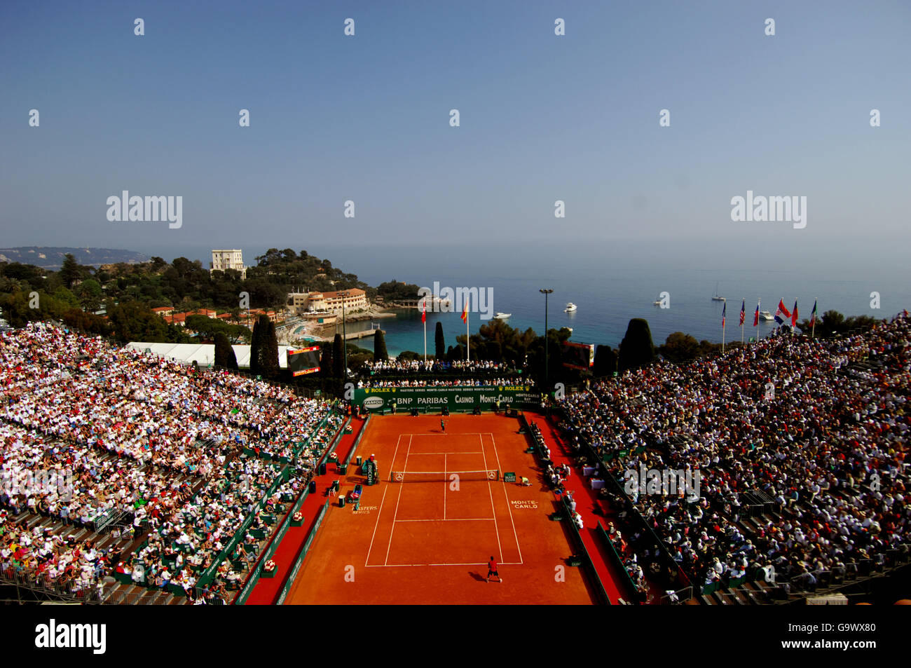 Tennis - ATP Masters Series - Monte Carlo - Finale - Roger Federer V Rafael Nadal Stockfoto
