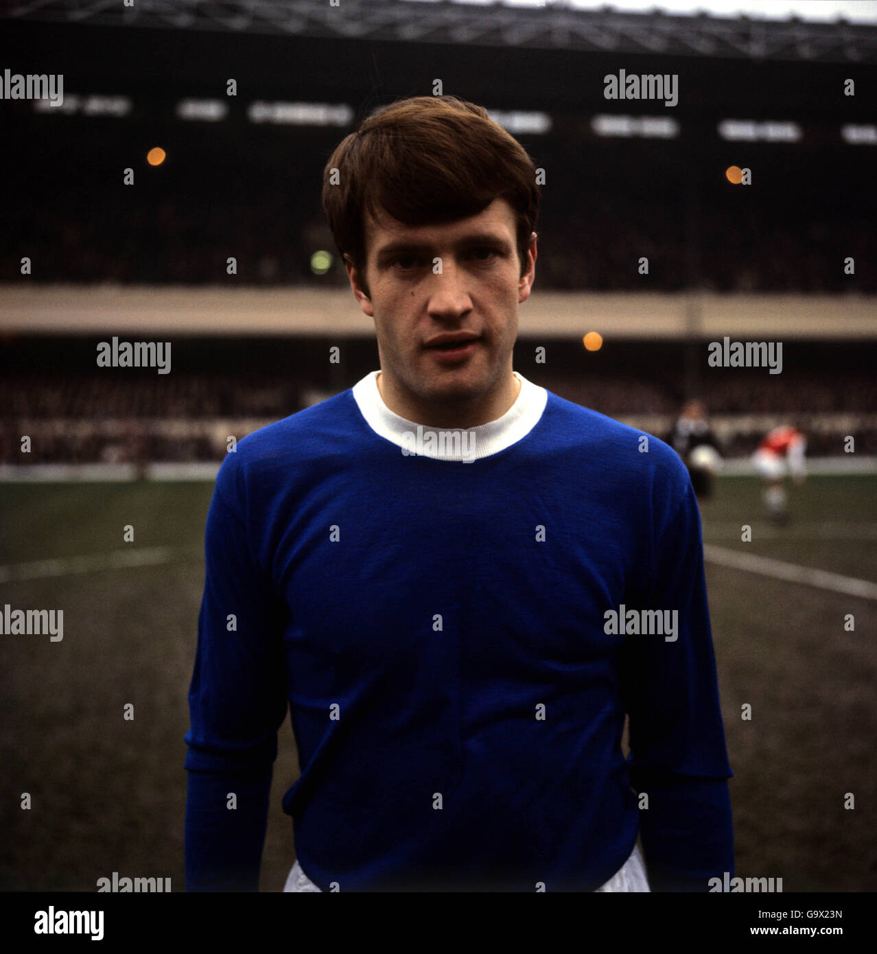 Fußball - Football League Division One - Arsenal gegen Everton - Highbury. Arsenal gegen Everton in Highbury. Tommy Wright, Everton 7/12/1968 Stockfoto