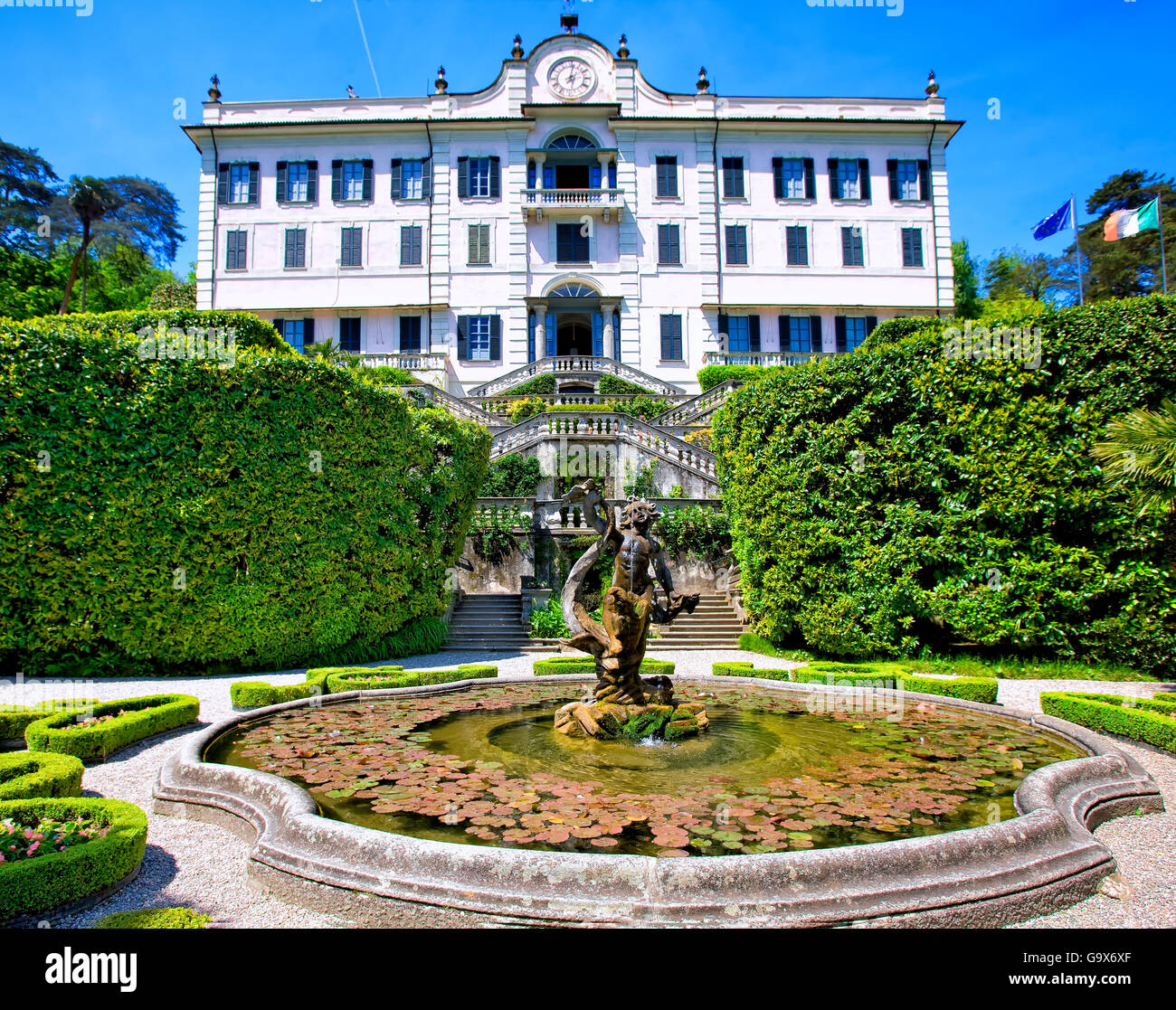 Gärten der Villa Carlotta am Comer See Stockfoto