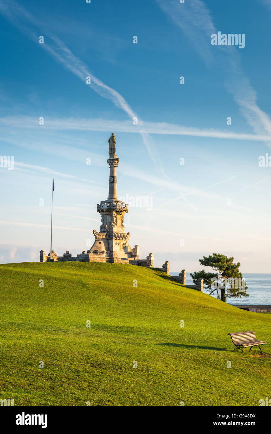 Comillas Parkblick Stockfoto