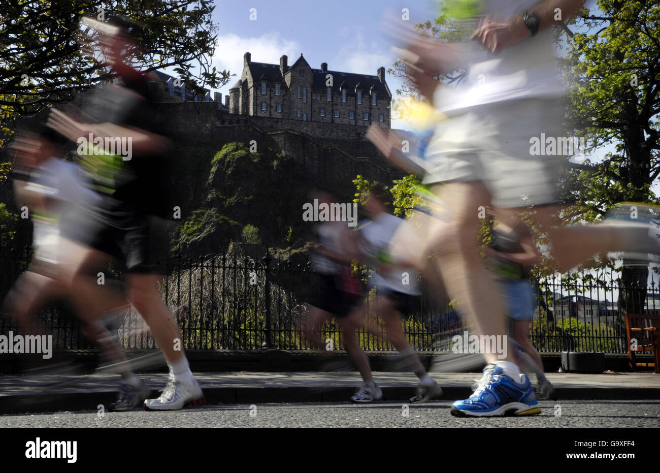 Edinburgh Castle Lager Stockfoto