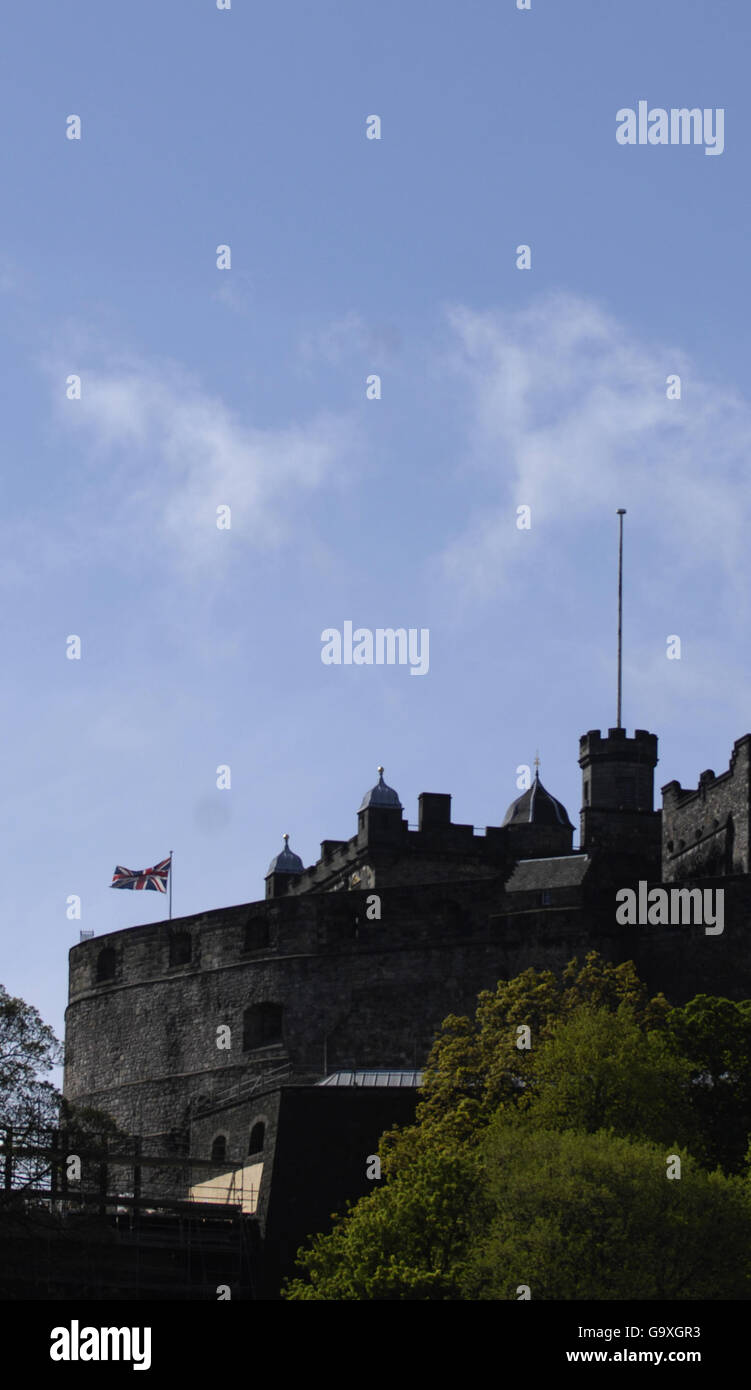 Eine allgemeine Ansicht des Edinburgh Castle. Bilddatum: Sonntag, 06. Mai 2007. BILDNACHWEIS SOLLTE DANNY Lawson / PA Wire LESEN Stockfoto