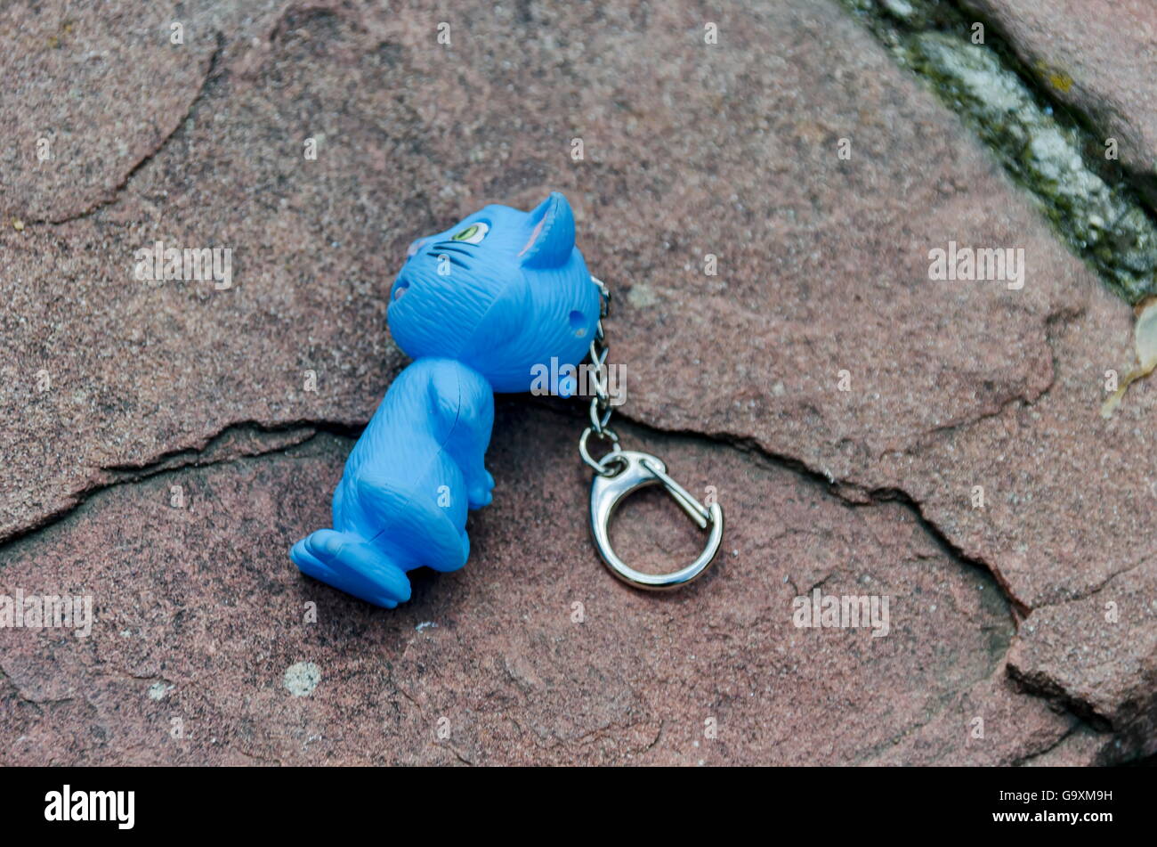 Blaue Bär mit befestigen Ring für wichtiger halten, Sofia, Bulgarien Stockfoto