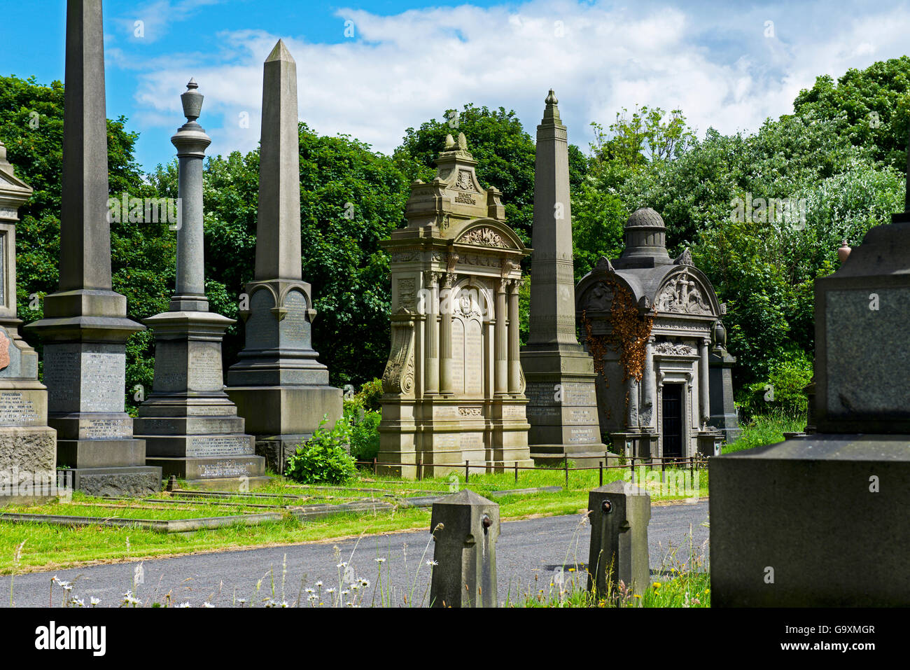 Undercliffe Friedhof, Bradford, West Yorkshire, England UK Stockfoto