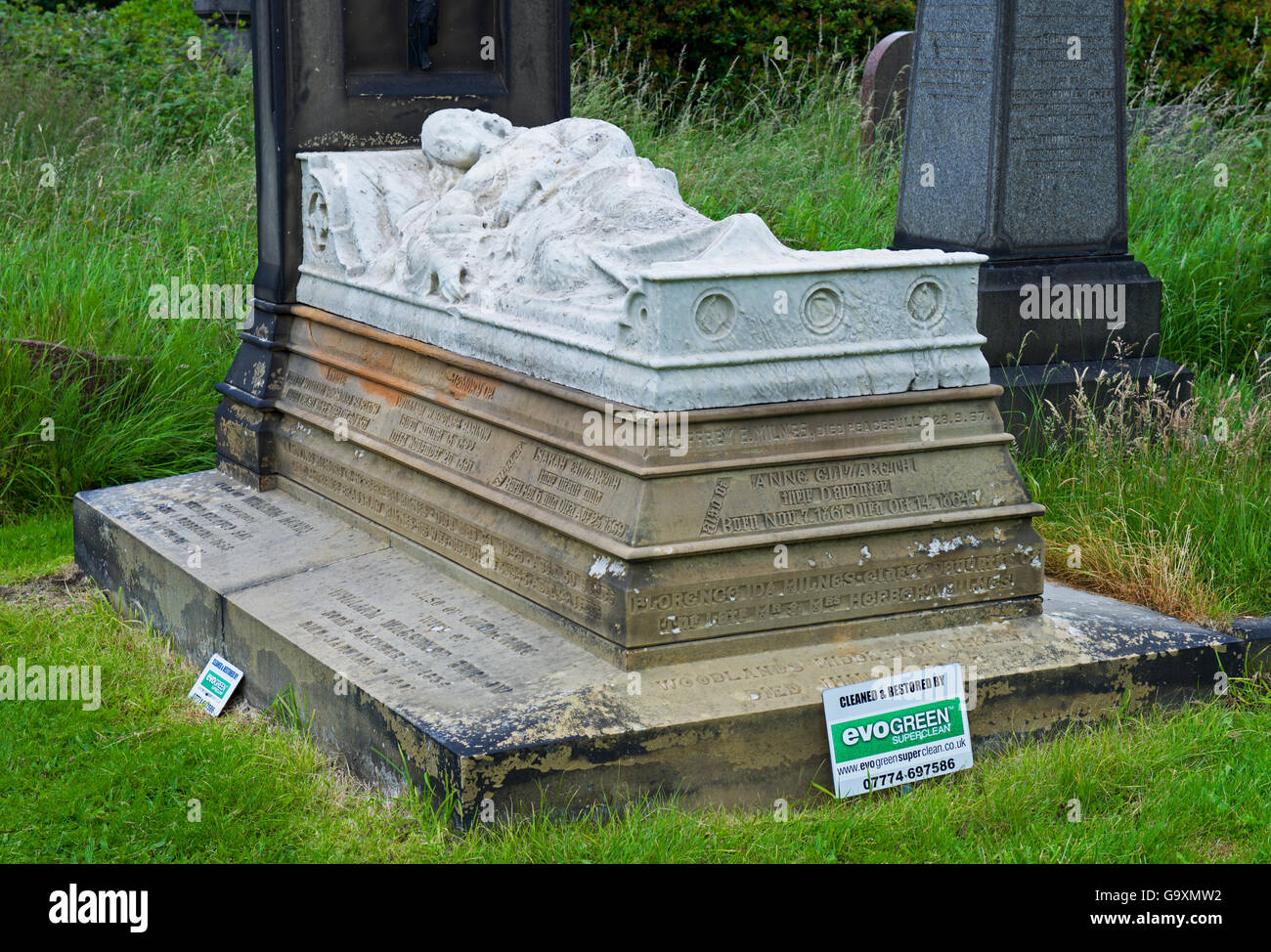 Undercliffe Friedhof, Bradford, West Yorkshire, England UK Stockfoto