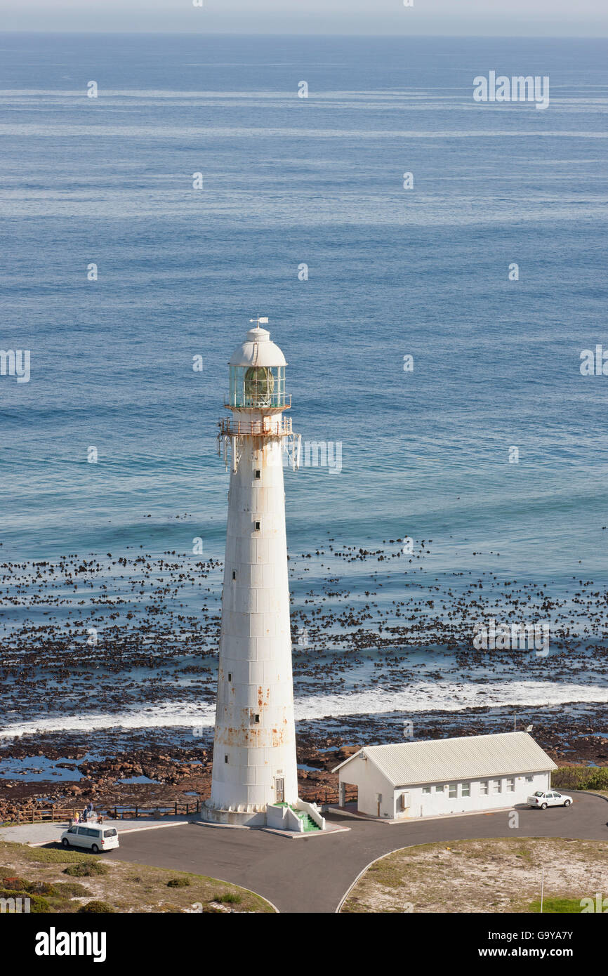 Leuchtturm am Slangkop Punkt, Chapmans Peak Drive, Südafrika Stockfoto
