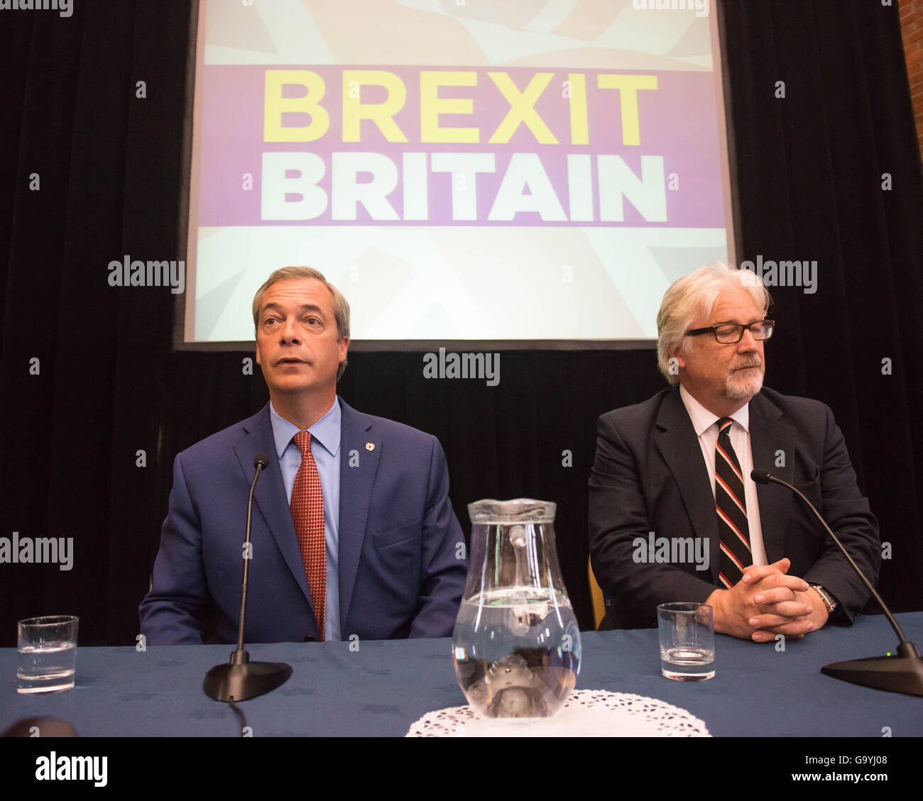 London UK.  4. Juli 2016 legt die UKIP Führer detaillierte Pläne für seine Partei in den Monaten nach der Abstimmung, die Europäische Union zu verlassen.  Bildnachweis: Michael Tubi/Alamy Live-Nachrichten Stockfoto