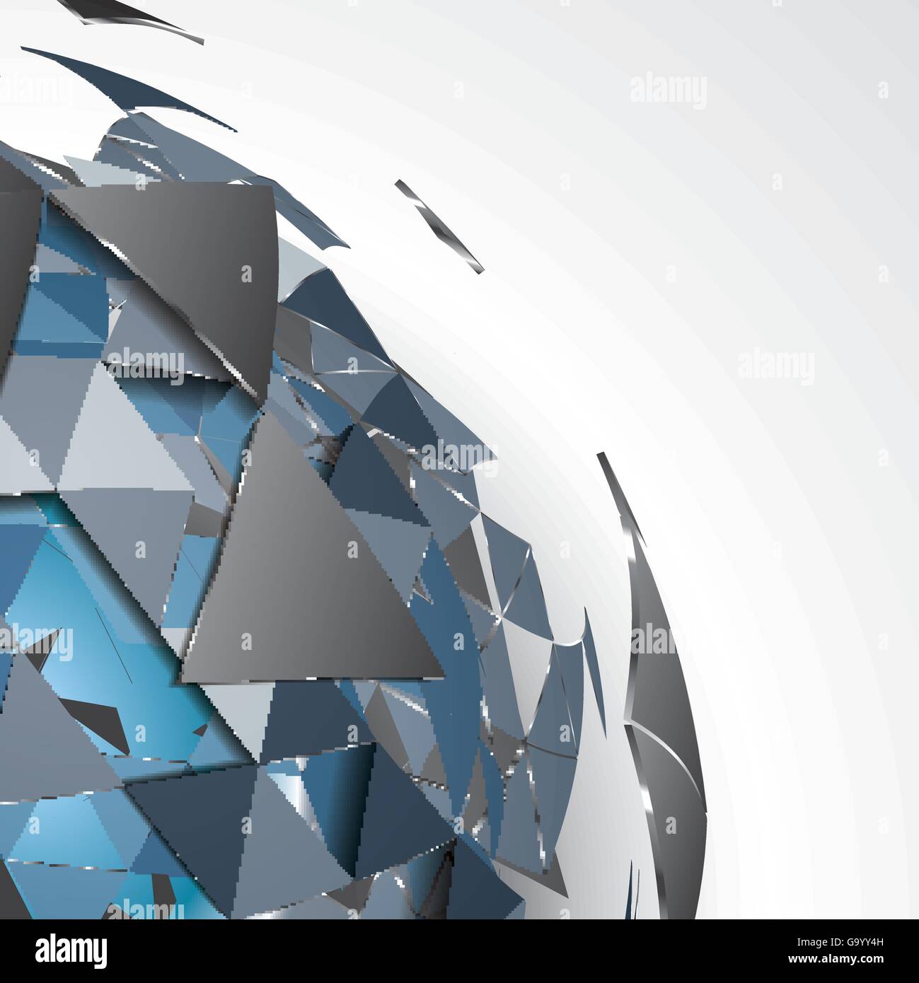 Abstrakten geometrischen Hintergrund 3d Render voll Vektor Stock Vektor