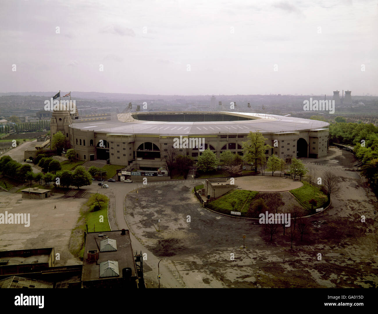 Wembley Stadium. Gesamtansicht des New Wembley Stadions. Zu den