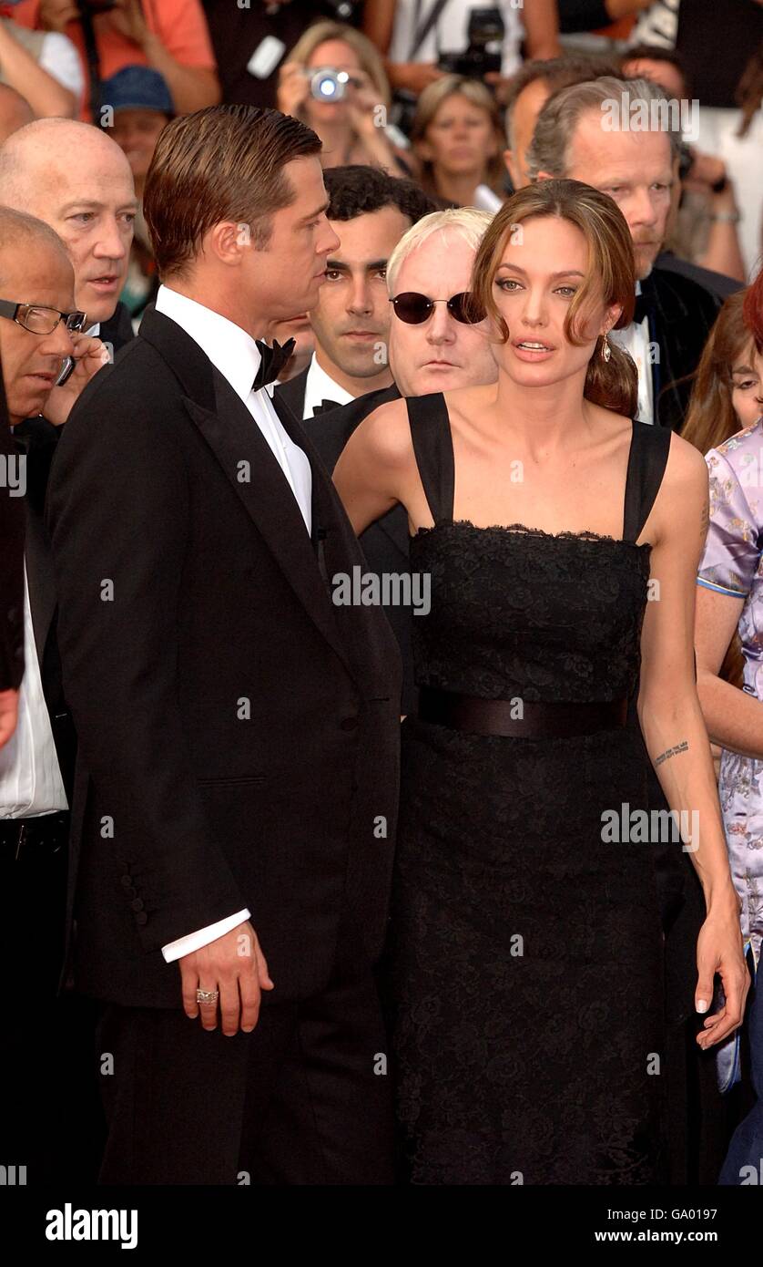 Filmfestspiele von Cannes - ein mutiger Weg roten Teppich Ankünfte Stockfoto