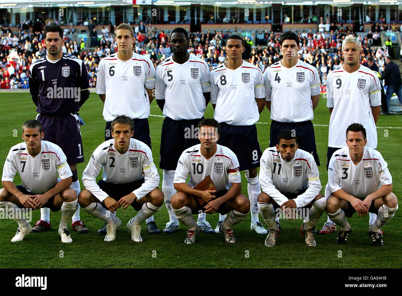Fußball - International freundlich - England B V Albanien - Turf Moor. England Stockfoto