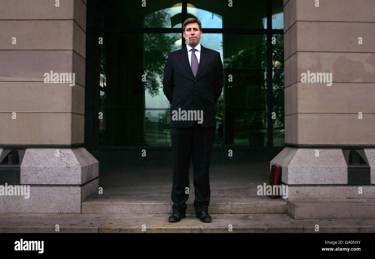 Konservatives Parteimitglied Graham Brady im Portcullis House, London. Stockfoto