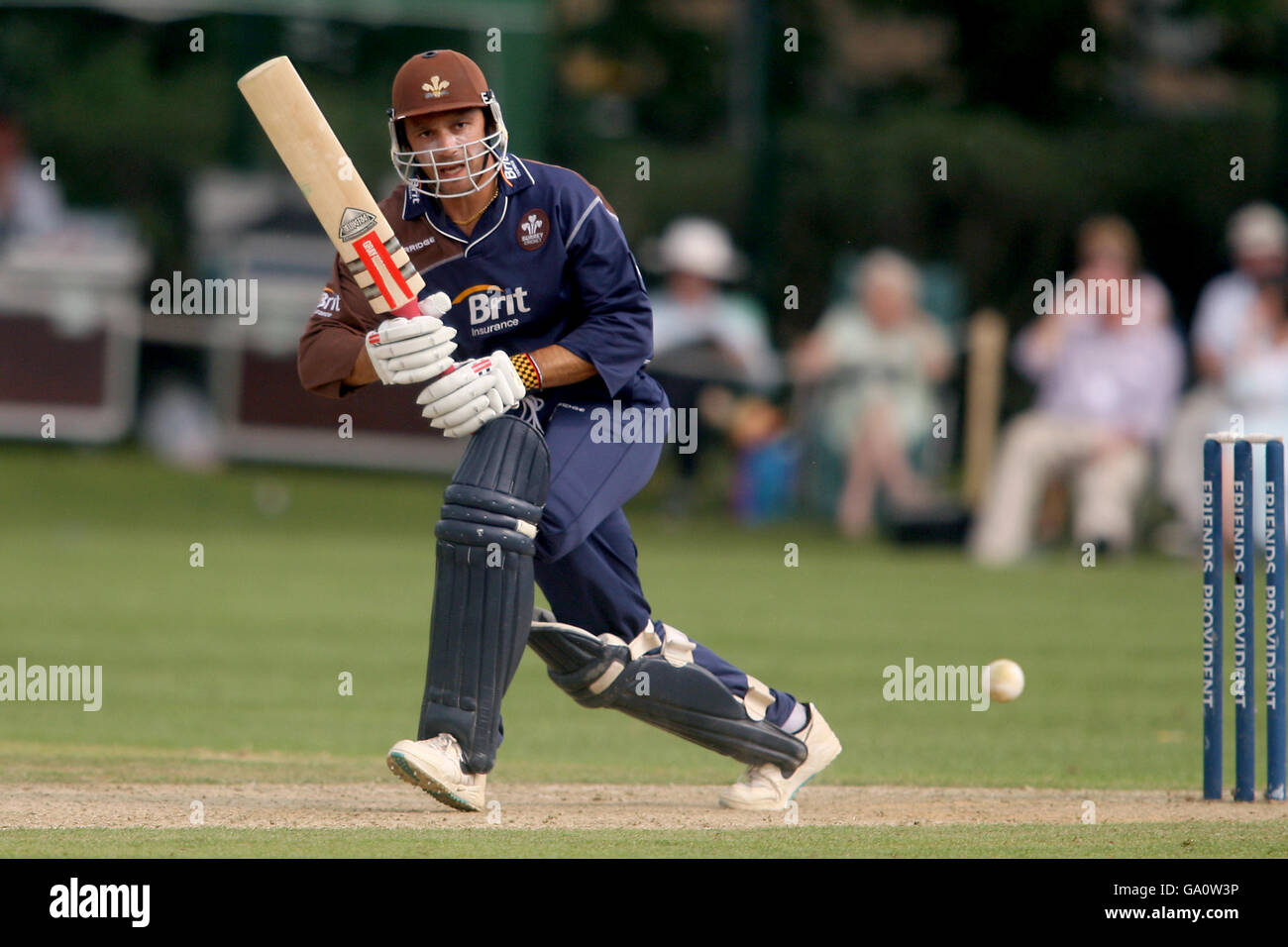 Cricket - Friends Provident Trophy South Group - Surrey Brown Caps gegen Essex Eagles - Whitgift School. Mark Ramprakash von Surrey in Aktion Stockfoto