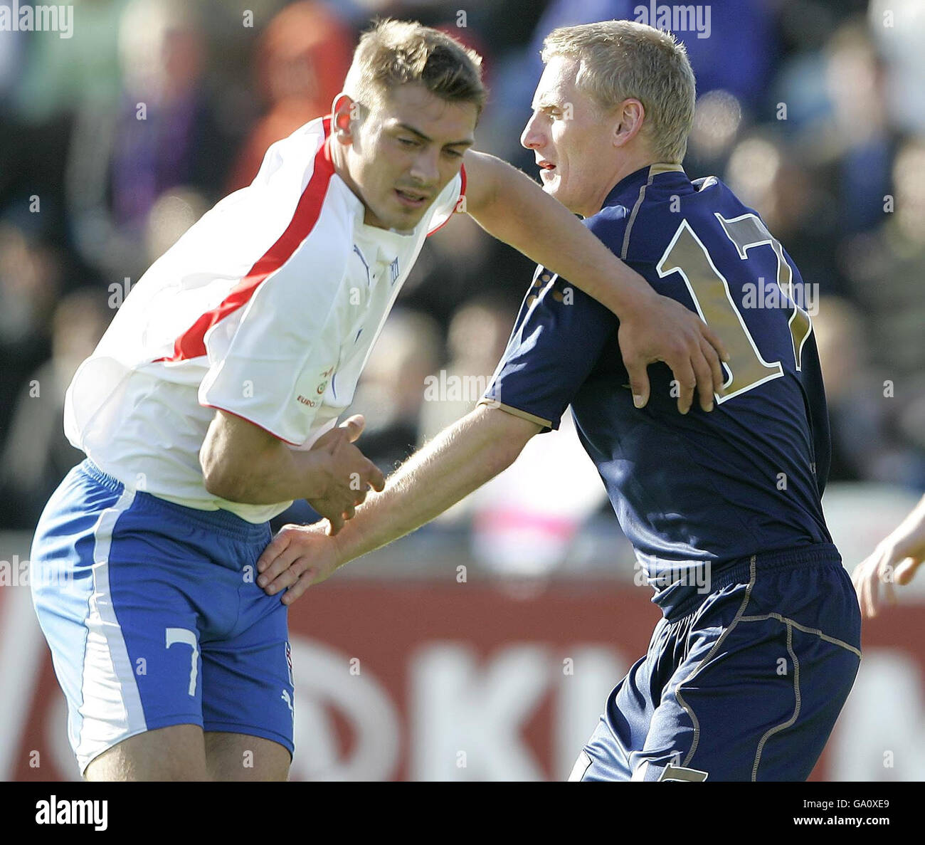 Fußball - Euro 2008-Qualifikation - Gruppe B - Faroe Insel V Schottland - Svangaskard Stadion Stockfoto