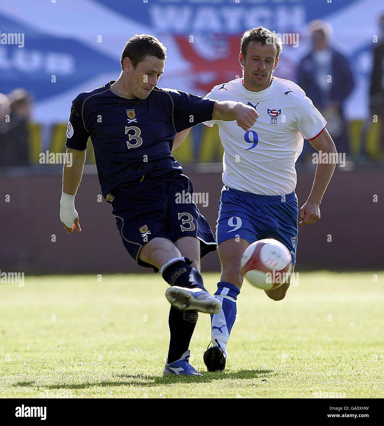 Fußball - Euro 2008-Qualifikation - Gruppe B - Faroe Insel V Schottland - Svangaskard Stadion Stockfoto