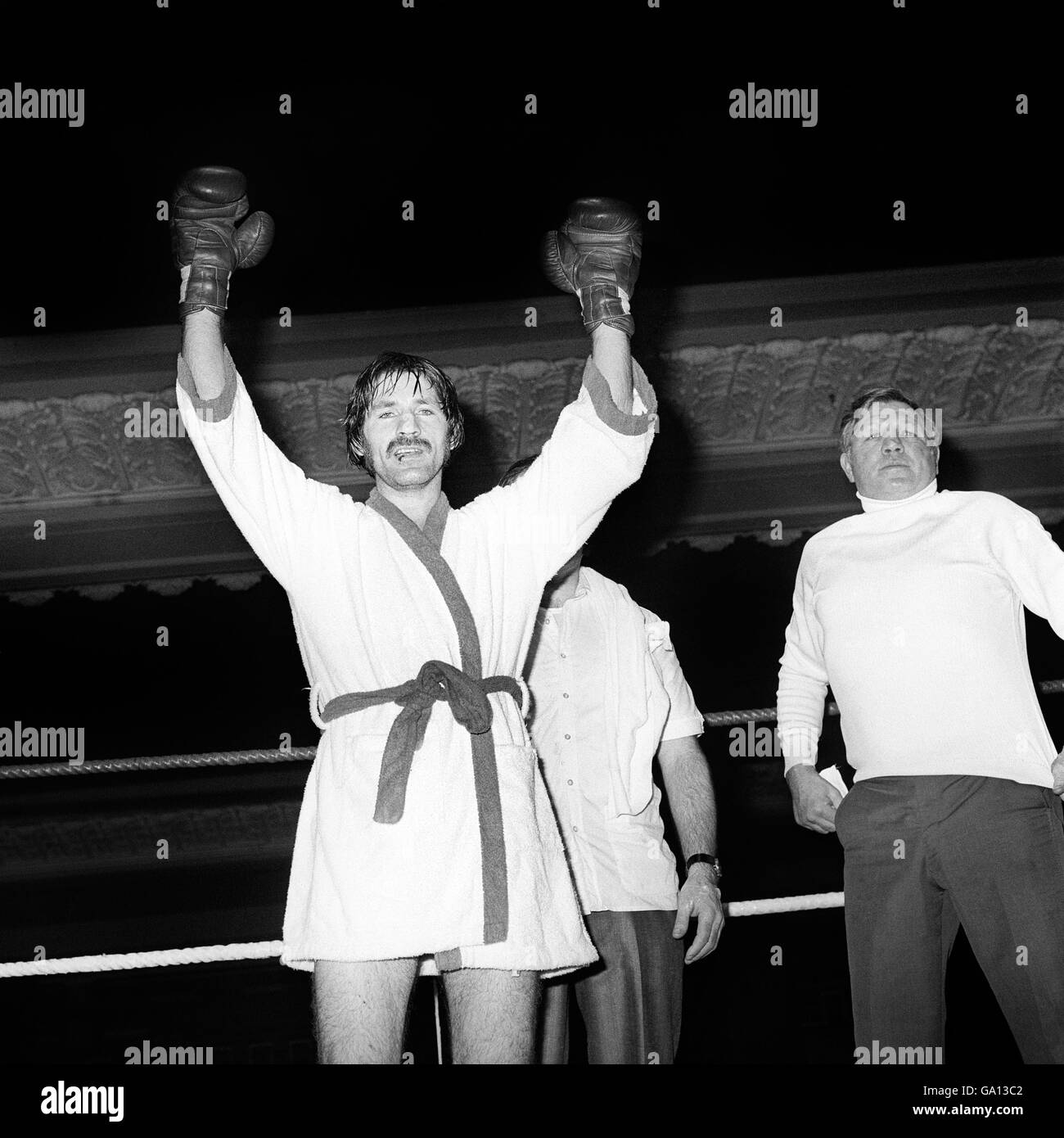 Boxer Charlie Nash, der Leichtbau-Europameister aus Londonderry. Stockfoto