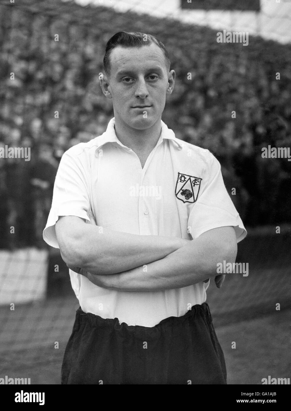 Fußball - Football League Division One - Arsenal / Derby County - Highbury. Bert Mozley, Derby County Stockfoto