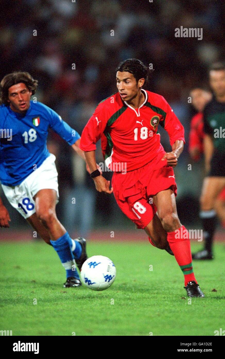 Fußball - freundlich - Italien gegen Marokko. Youssef Chippo, Marokko Stockfoto