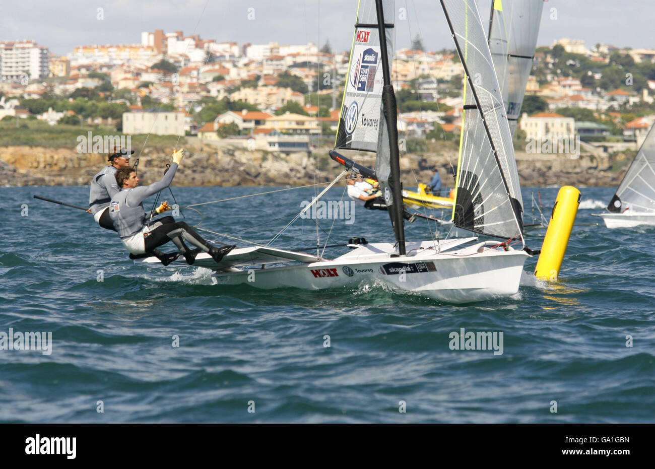 Vorbereitung ISAF World Sailing Championships - Portugal Stockfoto