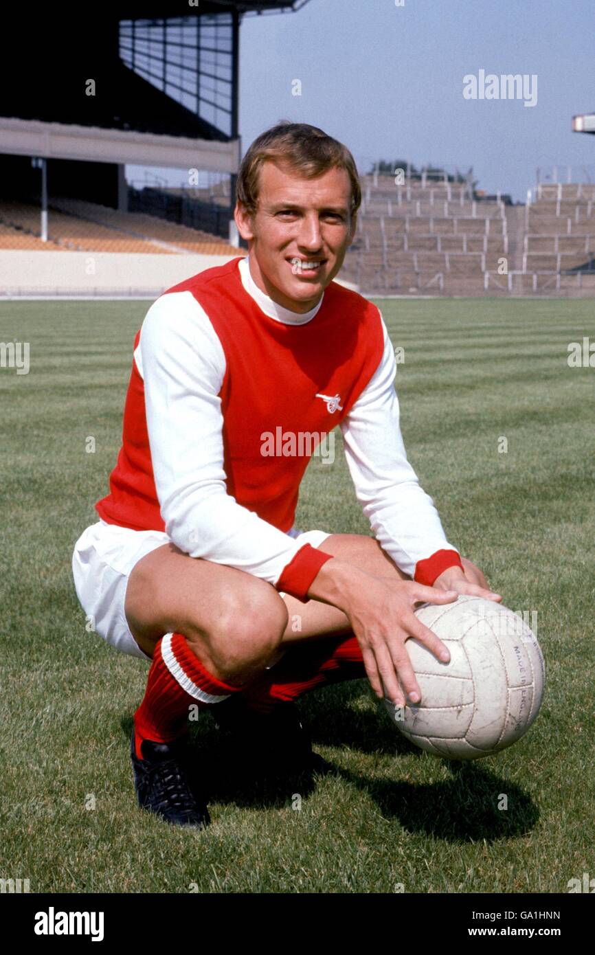 Fußball - Football League Division One - Arsenal Photocall. Bob McNab, Arsenal Stockfoto