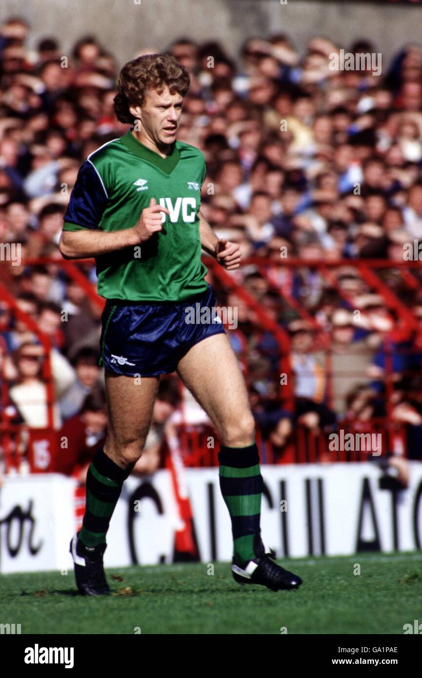 Fußball - Football League Division One - Manchester United / Arsenal. Tony Woodcock, Arsenal Stockfoto