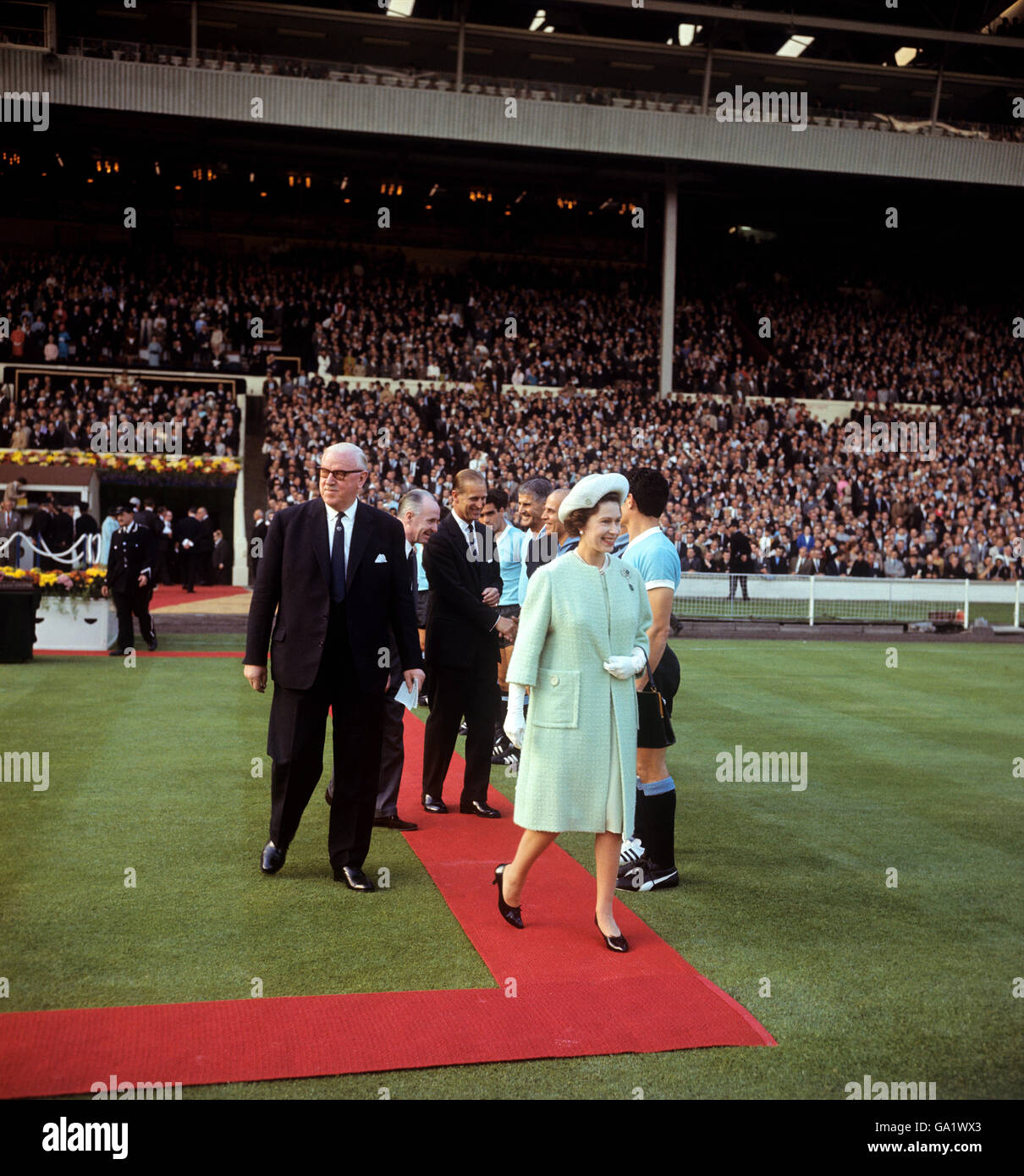 Fußball - WM England 1966 - Eröffnungsspiel - Group One - England V Uruguay - Wembley-Stadion Stockfoto