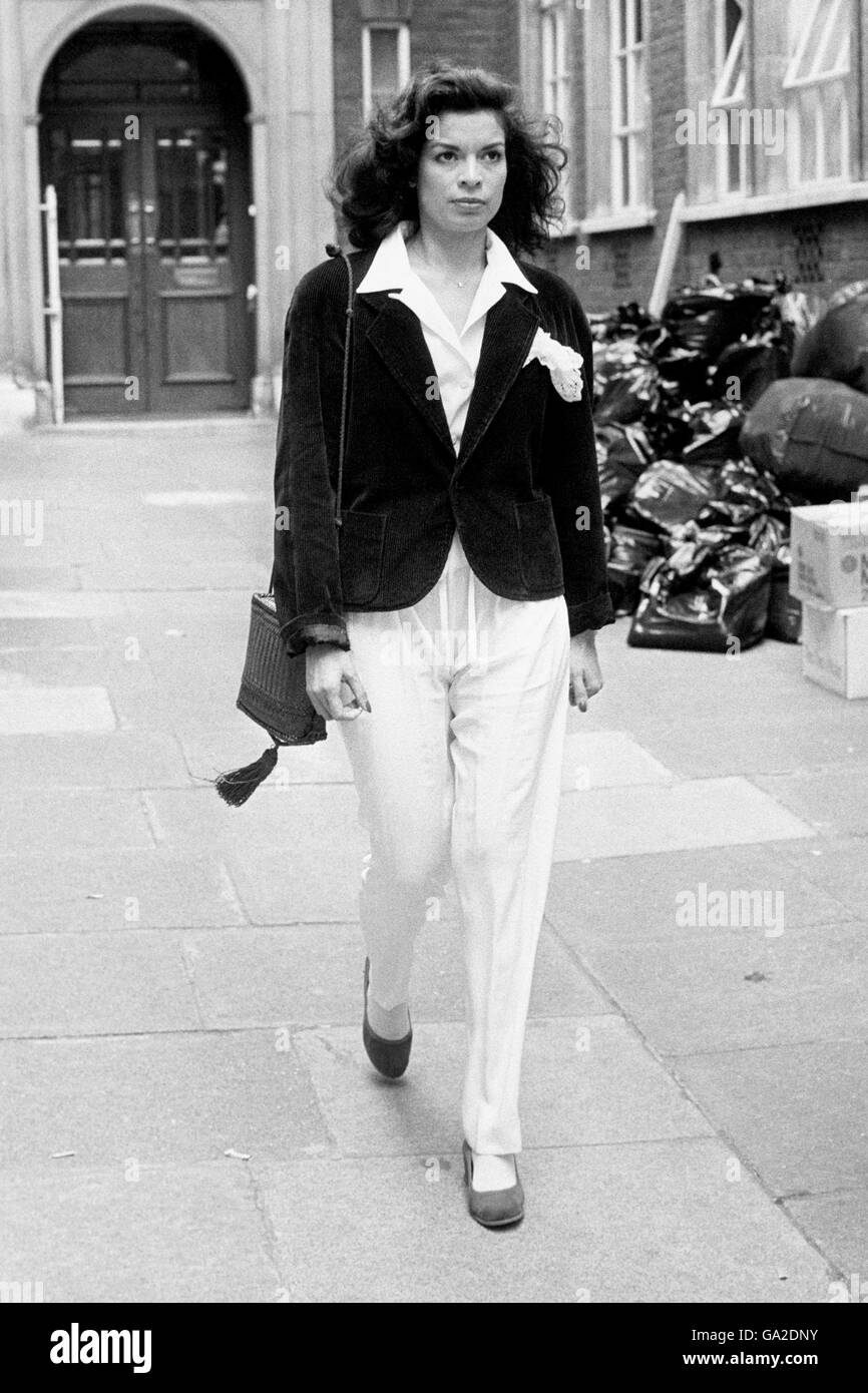 Bianca Jagger Stockfoto