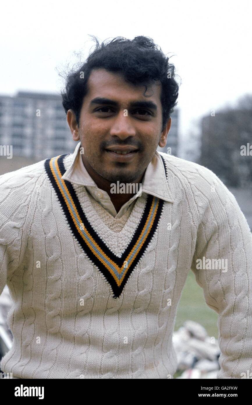 Cricket - Indian Tour of England 1974. Sunil Gavaskar, Indien Stockfoto