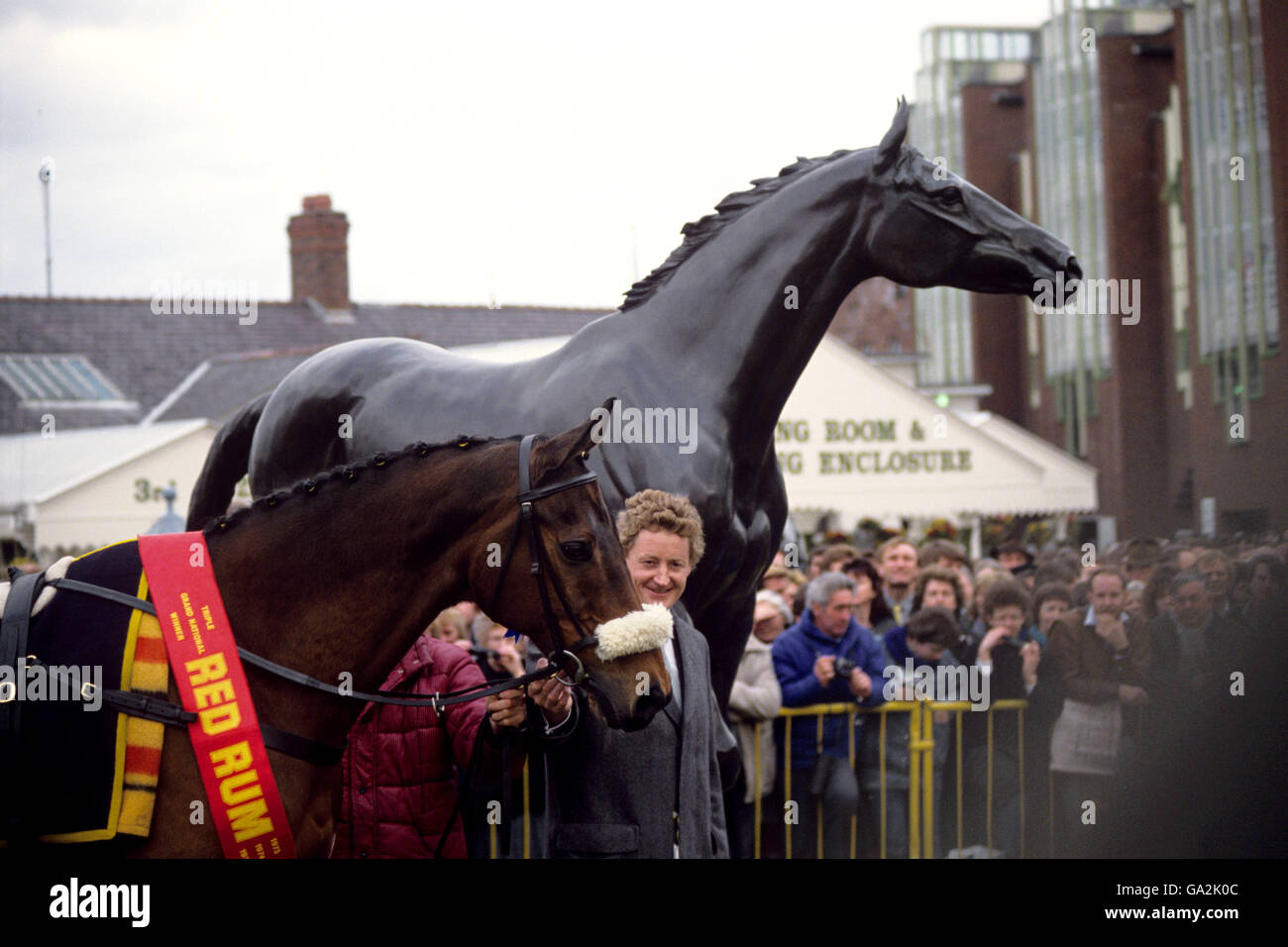 Pferderennen Sie - Martell Grand National - Aintree Stockfoto
