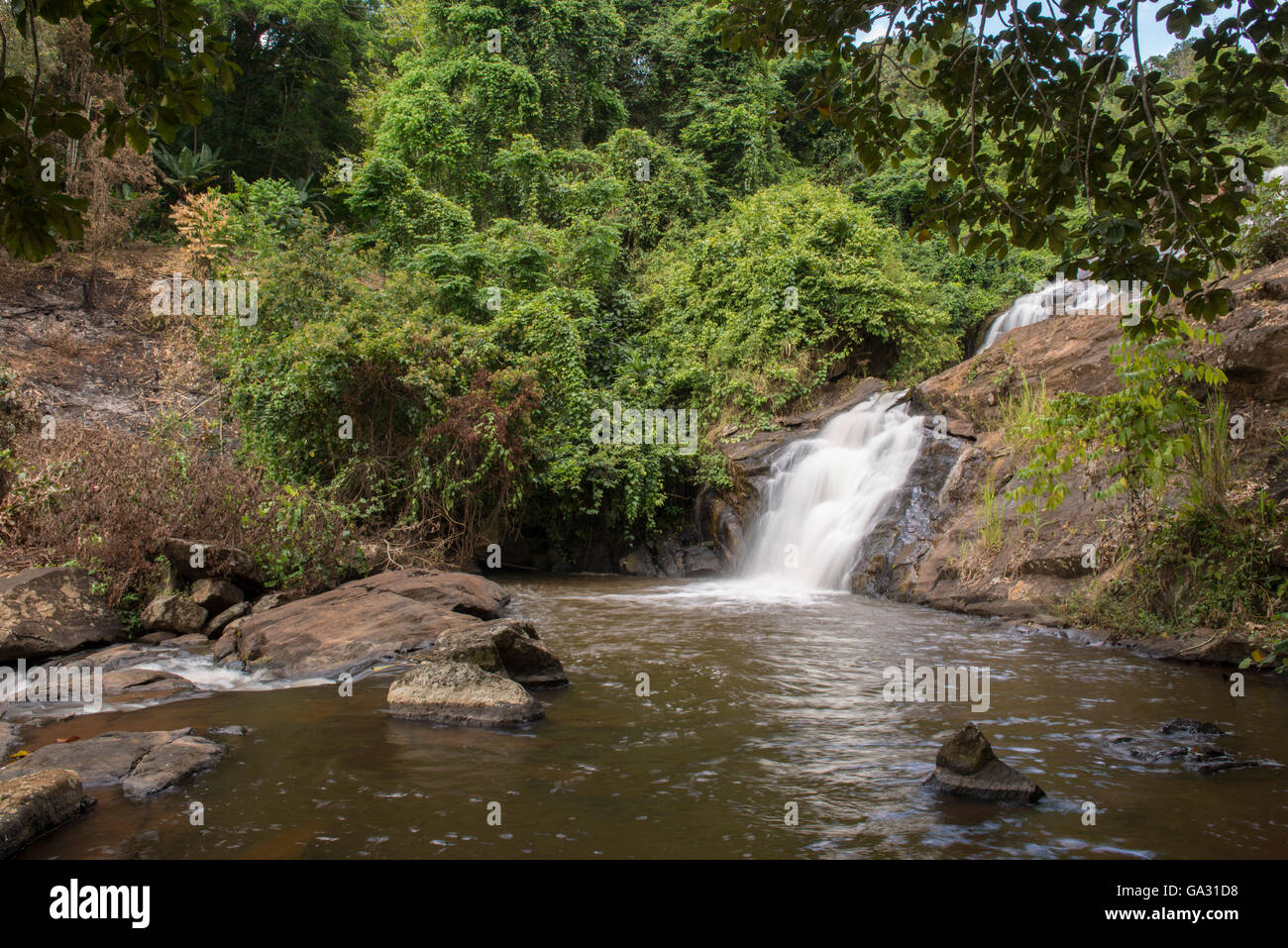 Wasserfall, Amani Nature Reserve, Tansania Stockfoto