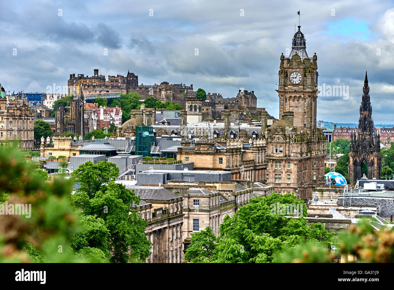 Edinburgh ist die Hauptstadt von Schottland und eines seiner 32 local Government Council Area Stockfoto