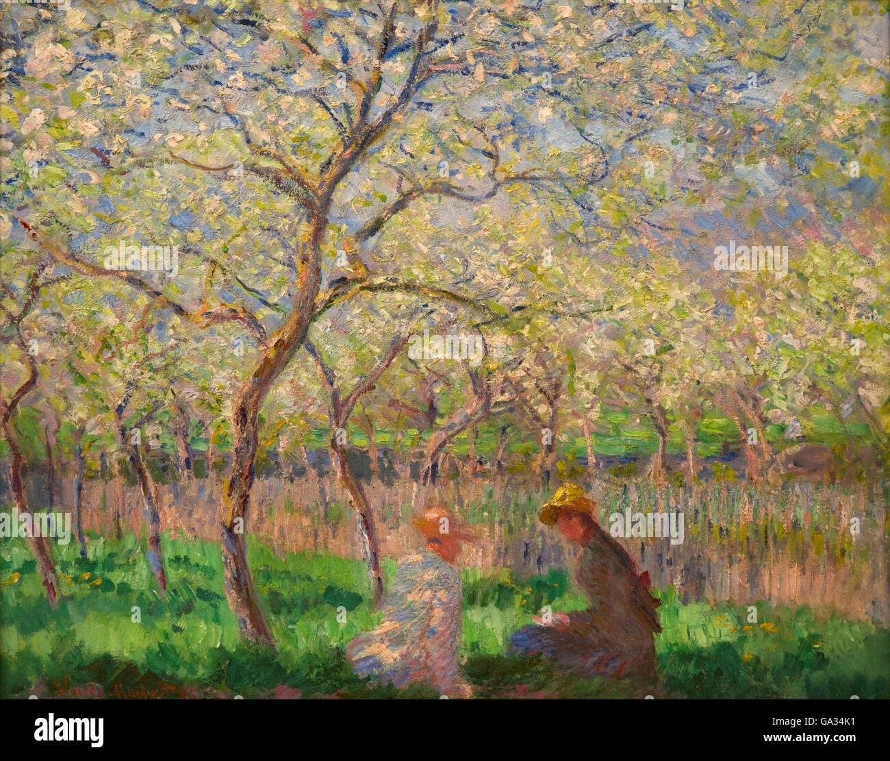 Frühling, von Claude Monet, 1886, Fitzwilliam Museum, Cambridge, England, UK, GB Stockfoto