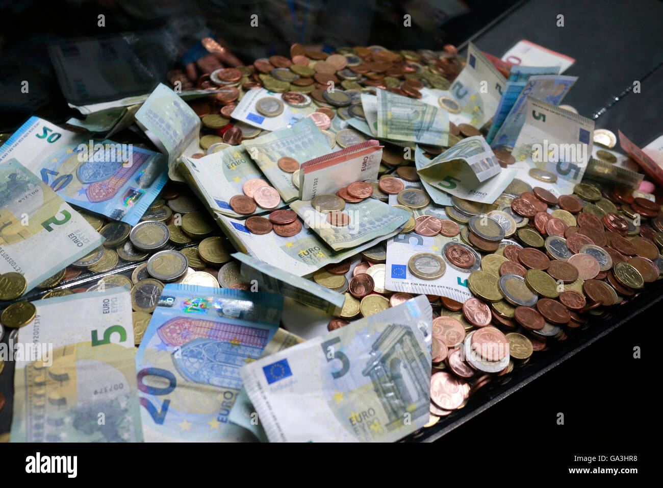 Geld: Euro, Berlin. Stockfoto