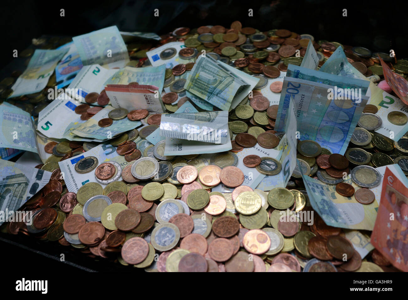 Geld: Euro, Berlin. Stockfoto