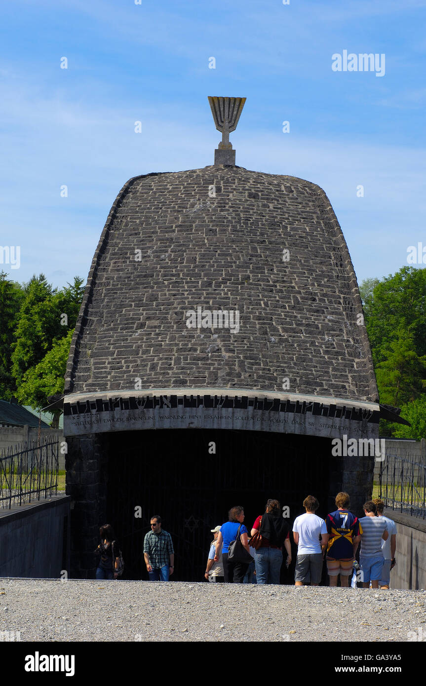 Dachau, KZ, Gedenkstätte, jüdische Mahnmal, Bayern, Deutschland, Europa. Stockfoto