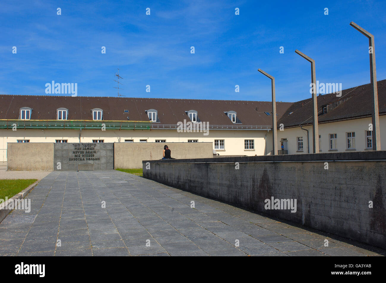 Dachau, KZ, Memorial Site, Bayern, Deutschland, Europa. Stockfoto