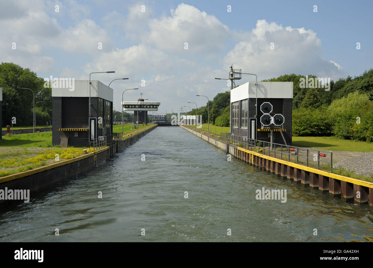 Fabelhafte Schleuse Am Rhein Fotos