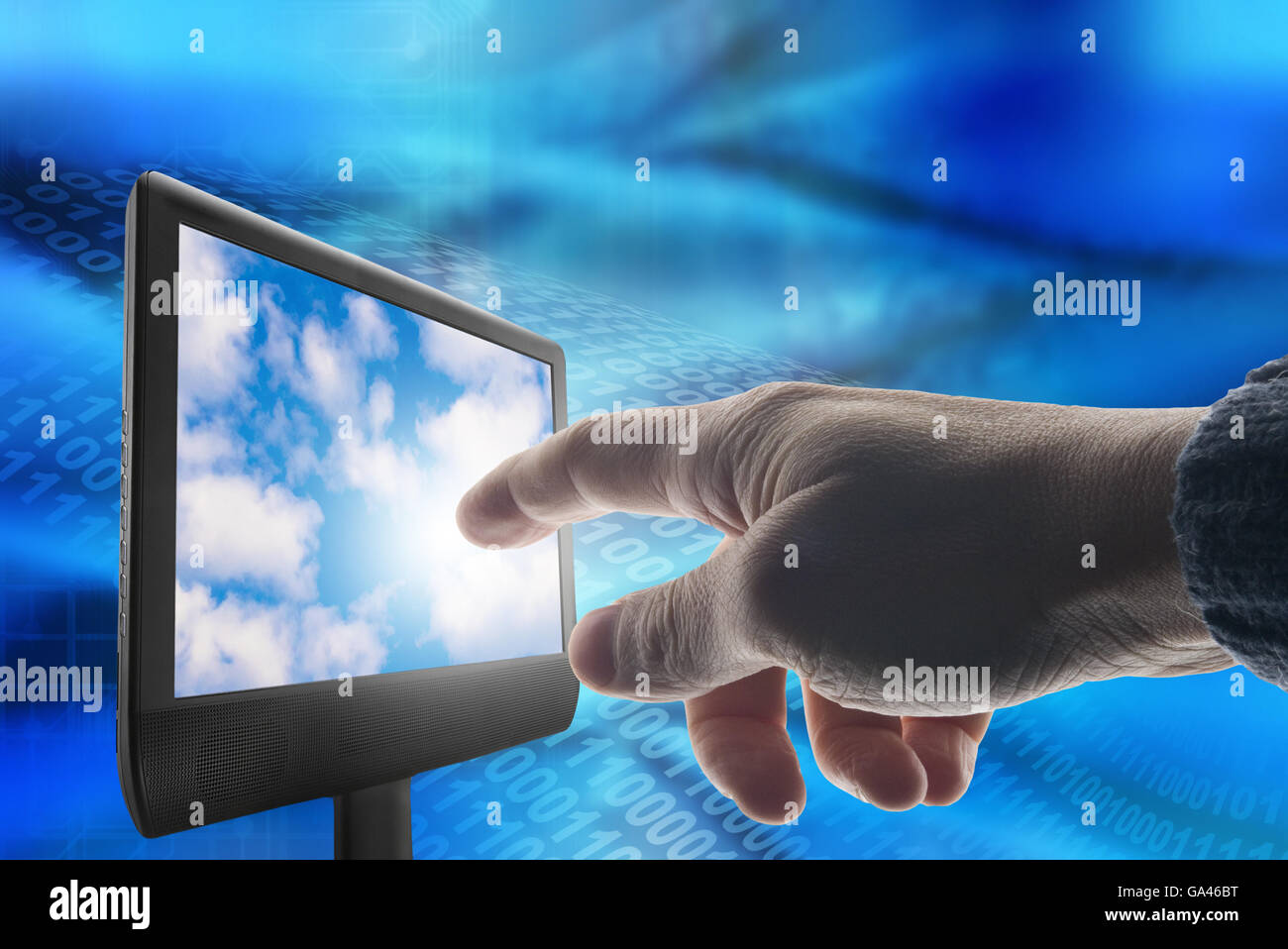 Cloud-computing-Konzept Stockfoto