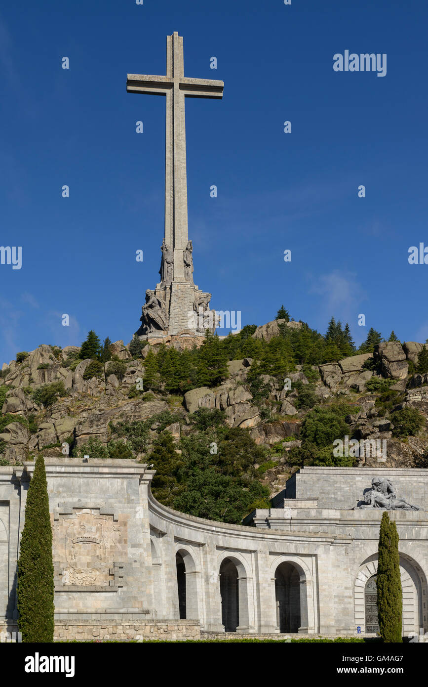 Tal der gefallenen (Valle de Los Caídos), Provinz Madrid, Spanien. Stockfoto