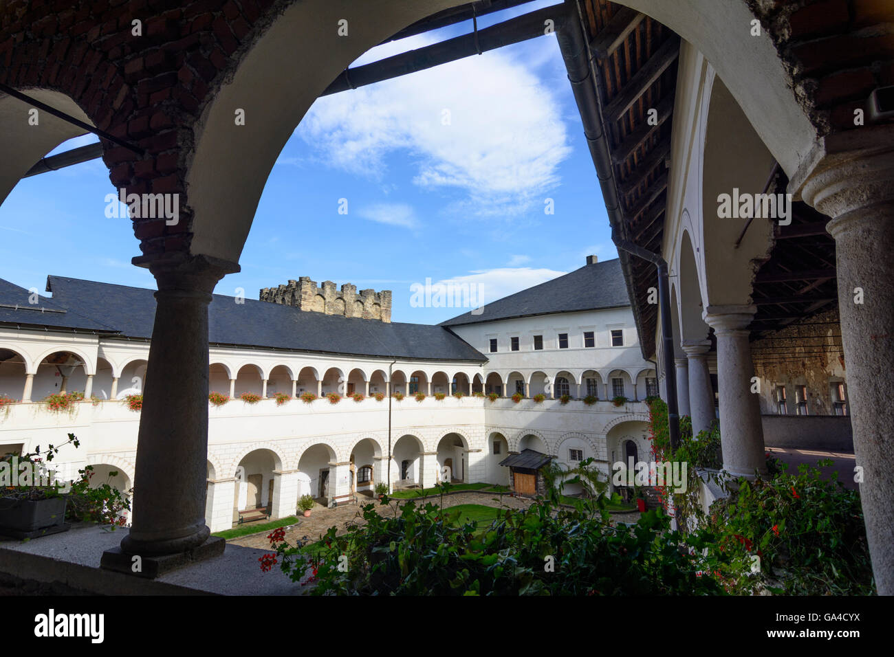 Straßburg: Schloss Schlosshof, Straßburg, Österreich, Kärnten, Carinthia, Stockfoto