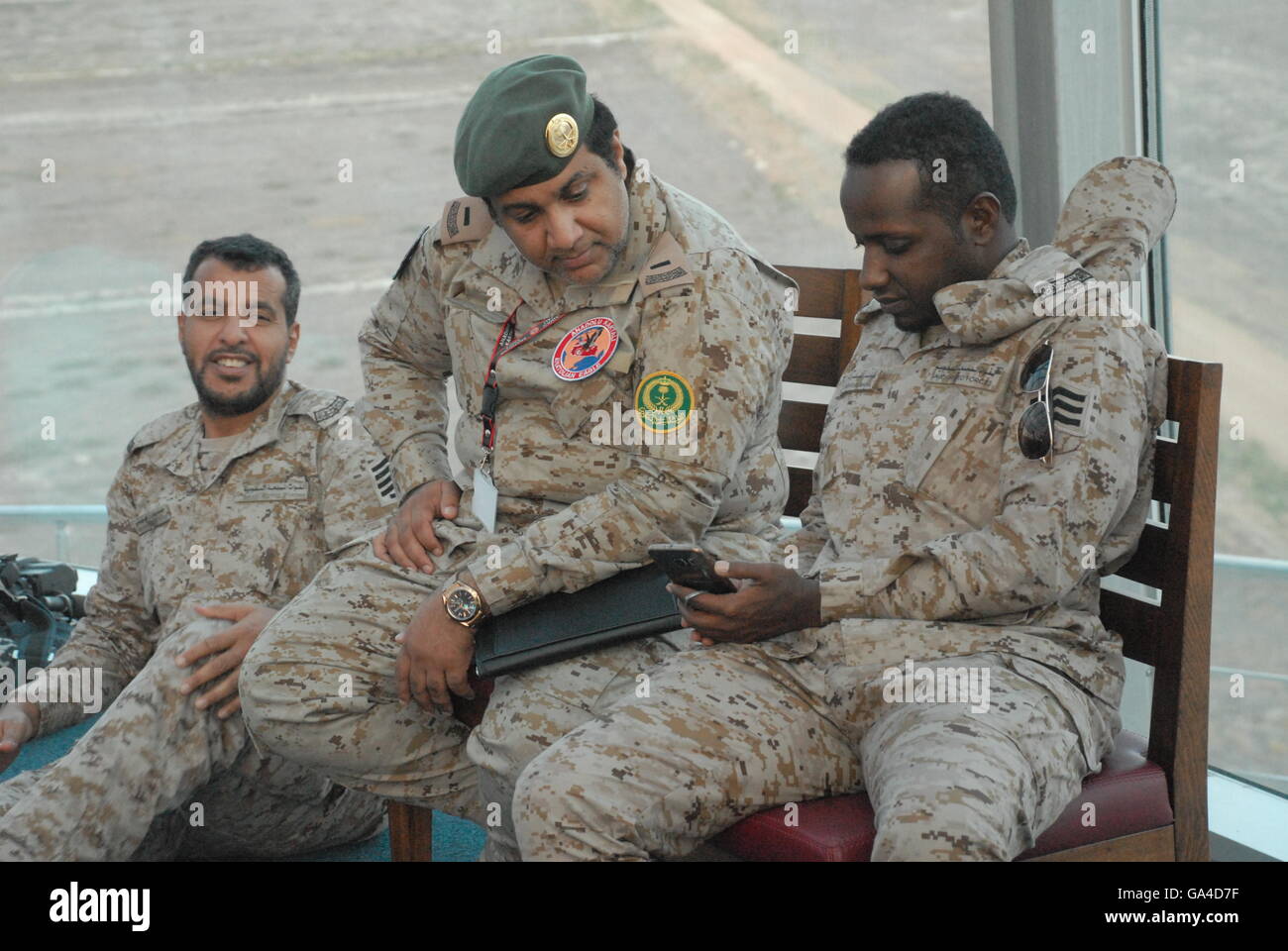 Saudi-Arabische Soldaten an der Konya AFB während der ISIK 2016 Combat Search and Rescue Übung Stockfoto