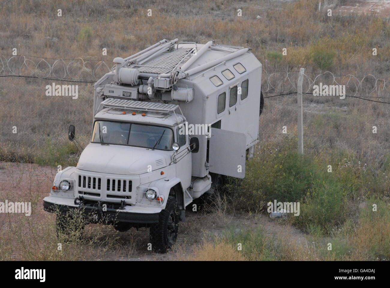 Militär-LKW in der Konya AFB Bereich während der ISIK 2016 Kampf Such- und Rettungs-Übung starten Stockfoto