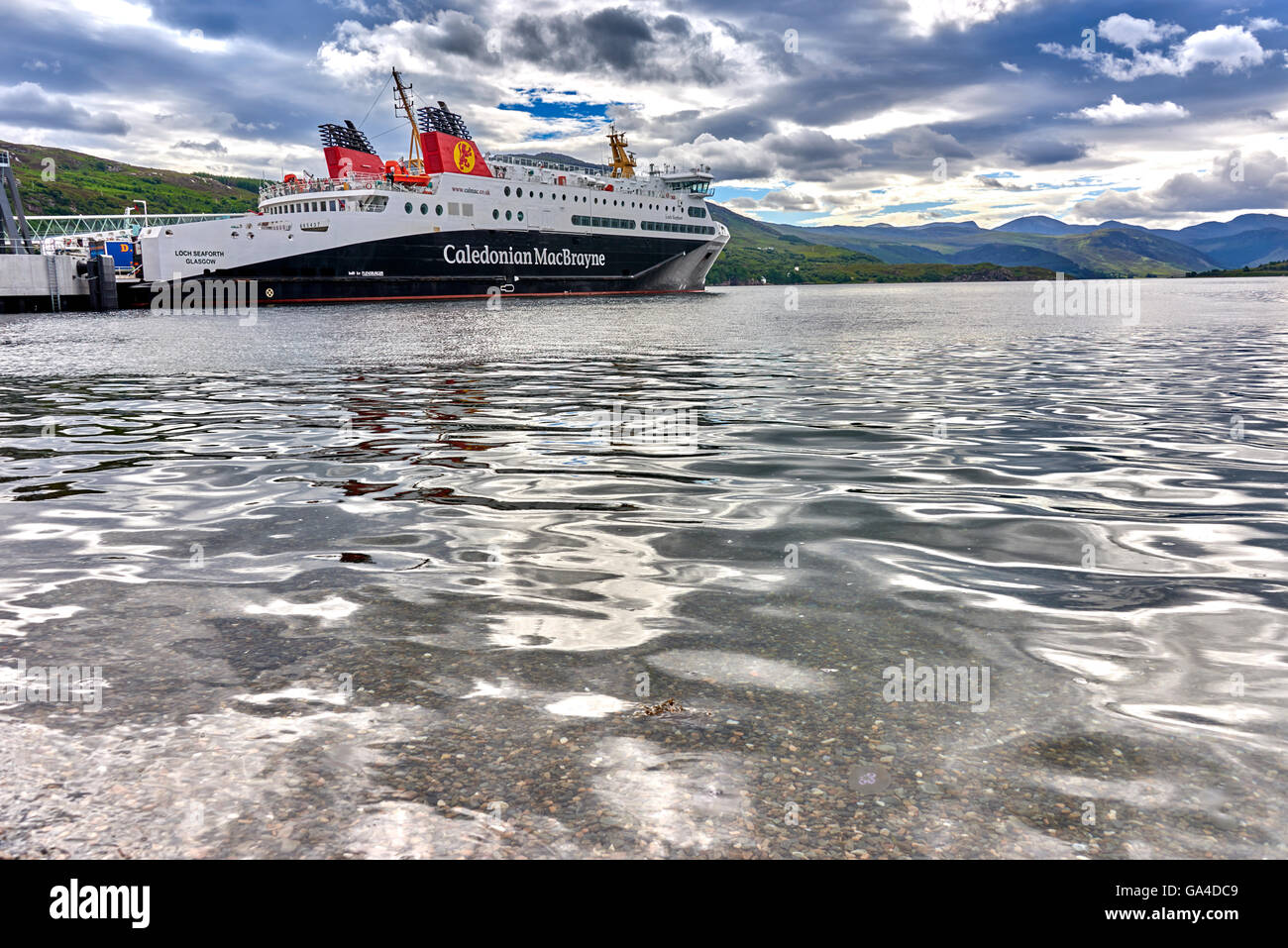 Ullapool ist eine Stadt mit rund 1.500 Einwohnern in Ross-Shire, Schottisches Hochland Stockfoto