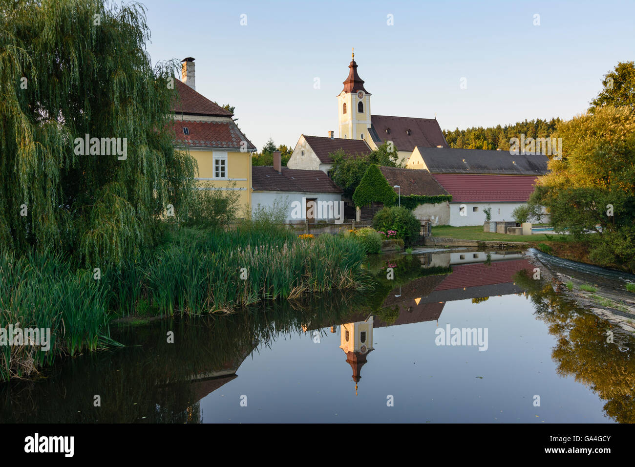 Ludweis-Aigen Kirche St. Jakobus in Aigen am Bach Seebsbach Österreich Niederösterreich, untere Österreich Waldviertel Stockfoto