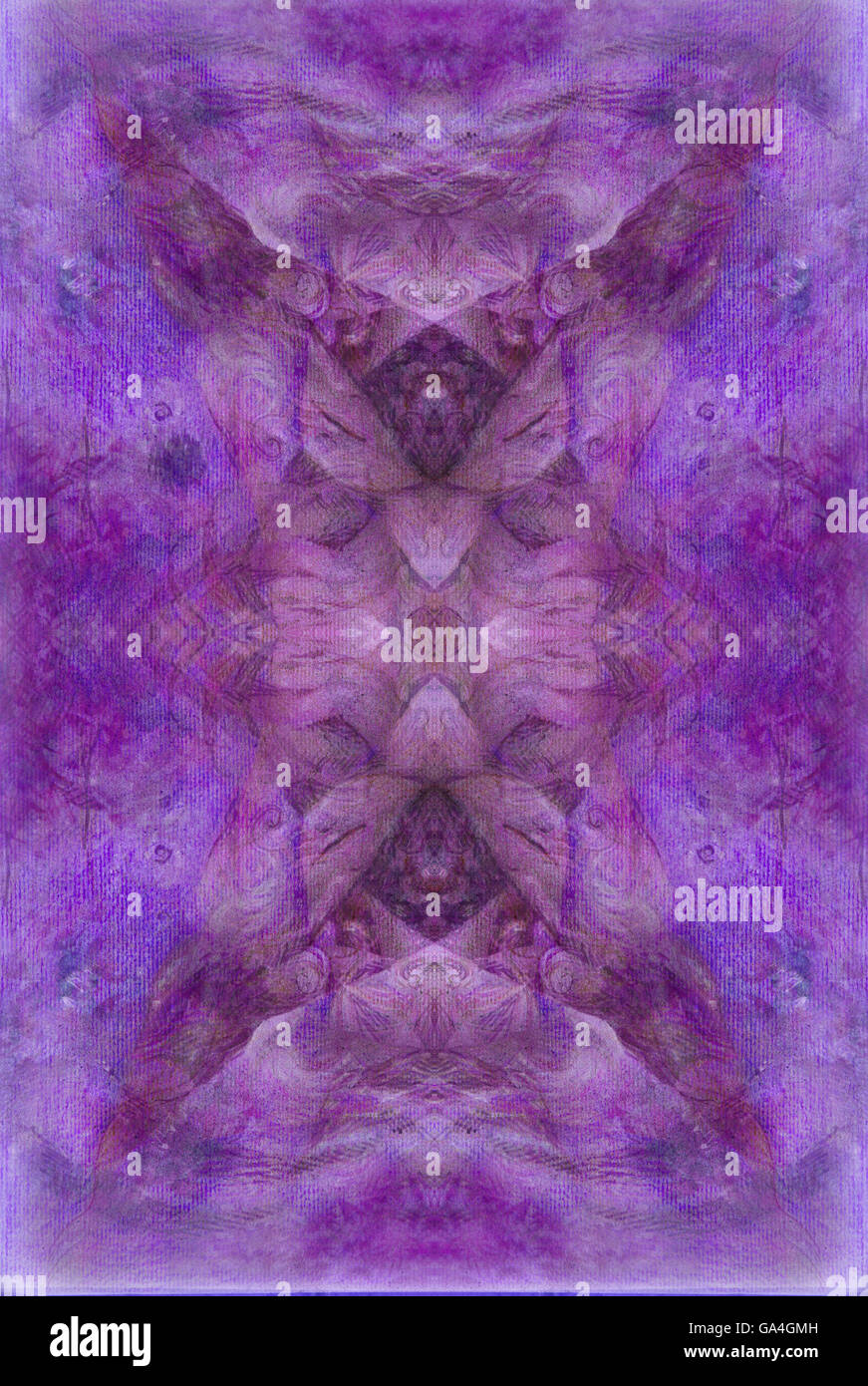 Zusammenfassung Hintergrund mit Verzierung in Violett lila Töne Stockfoto