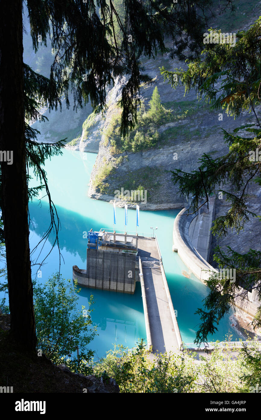 Solis Solis dam der Albula, Besitzer Electricitätswerk von Zürich (EWZ) Schweiz Graubünden, Graubünden Albula Stockfoto