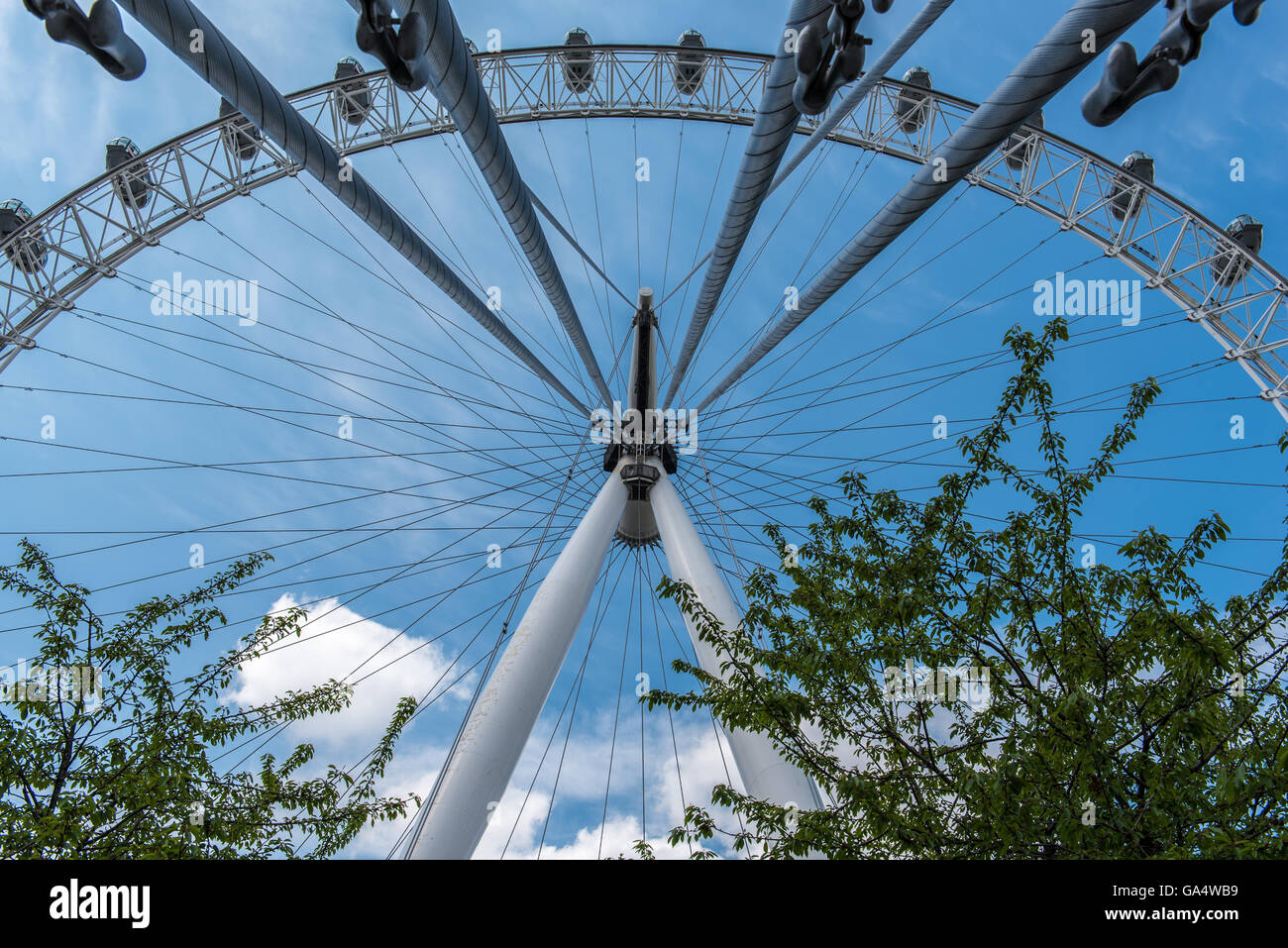 Millennium Wheel in London auch bekannt als das London Eye Stockfoto