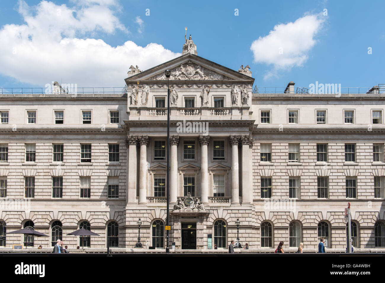 Westflügel Somerset House, London, Vereinigtes Königreich Stockfoto