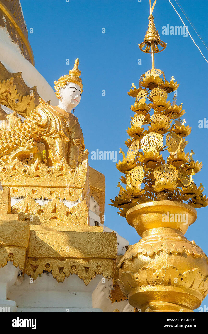 Thailand Mae Hong Sorn Wat Chong Kham Stockfoto