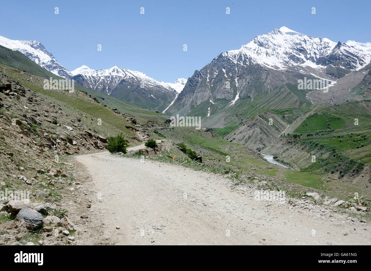 Mountain Road, Suru-Tal, Ladakh, Jammu und Kaschmir, Indien Stockfoto